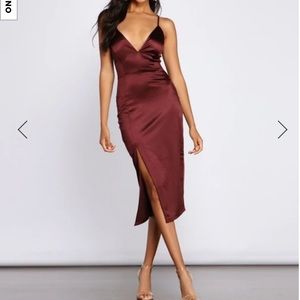 Kenzie Formal Lattice Midi Dress